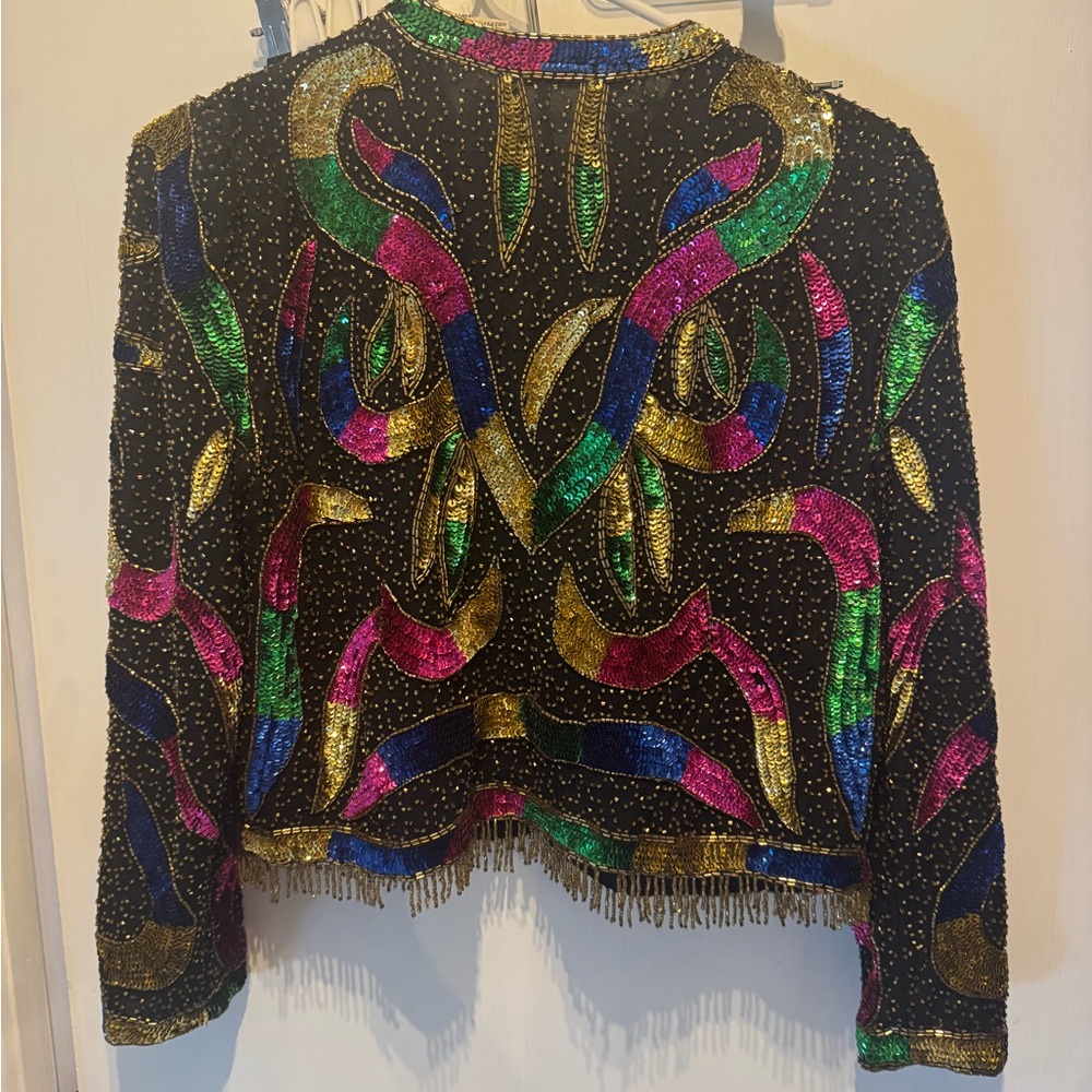 Scala Multicolor Sequin Jacket - image 2